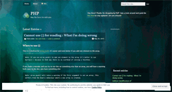 Desktop Screenshot of phpolyk.wordpress.com