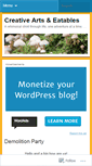 Mobile Screenshot of creativeartseatables.wordpress.com