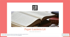 Desktop Screenshot of paperlanternlit.wordpress.com