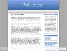 Tablet Screenshot of englishanswers.wordpress.com
