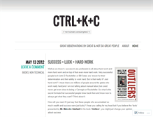 Tablet Screenshot of ctrlkc.wordpress.com