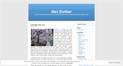 Desktop Screenshot of maxdunbar.wordpress.com