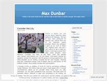 Tablet Screenshot of maxdunbar.wordpress.com