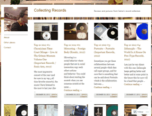 Tablet Screenshot of collectingrecords.wordpress.com