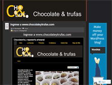 Tablet Screenshot of chocolateytrufas.wordpress.com