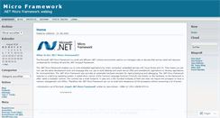 Desktop Screenshot of mfdotnet.wordpress.com