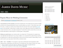 Tablet Screenshot of jamesdavisguitar.wordpress.com