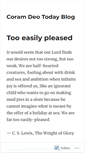Mobile Screenshot of coramdeotoday.wordpress.com
