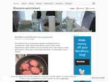 Tablet Screenshot of minopinkeittio.wordpress.com