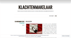Desktop Screenshot of klachtenmakelaar.wordpress.com