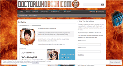 Desktop Screenshot of doctorwhobook.wordpress.com