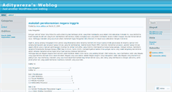 Desktop Screenshot of adityareza.wordpress.com