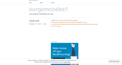 Desktop Screenshot of ourgemcodes1.wordpress.com