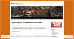 Desktop Screenshot of primeralluvia.wordpress.com