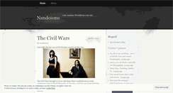 Desktop Screenshot of nandoisms.wordpress.com