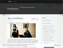 Tablet Screenshot of nandoisms.wordpress.com