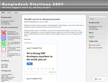 Tablet Screenshot of bdelections.wordpress.com