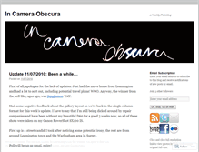 Tablet Screenshot of incameraobscura.wordpress.com