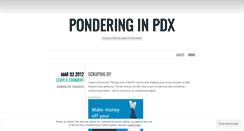 Desktop Screenshot of ponderinginpdx.wordpress.com