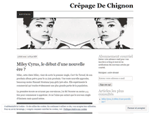 Tablet Screenshot of crepagedechignon.wordpress.com