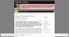 Desktop Screenshot of maghfirah.wordpress.com
