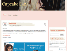 Tablet Screenshot of cupcakejane.wordpress.com