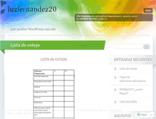 Tablet Screenshot of luzfernandez20.wordpress.com