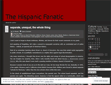 Tablet Screenshot of hispanicfanatic.wordpress.com