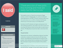 Tablet Screenshot of isaidorg.wordpress.com