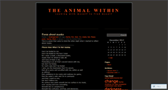 Desktop Screenshot of animalwithin.wordpress.com