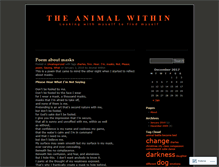 Tablet Screenshot of animalwithin.wordpress.com