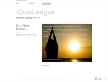 Tablet Screenshot of iquiz.wordpress.com