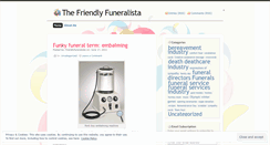 Desktop Screenshot of friendlyfuneralista.wordpress.com