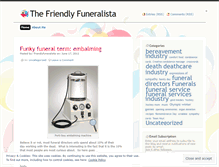 Tablet Screenshot of friendlyfuneralista.wordpress.com