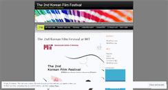 Desktop Screenshot of koreanfilmfestival.wordpress.com