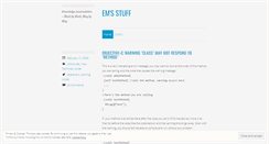 Desktop Screenshot of mosisa.wordpress.com