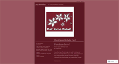 Desktop Screenshot of 365birthday.wordpress.com
