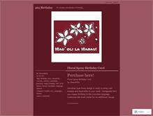Tablet Screenshot of 365birthday.wordpress.com