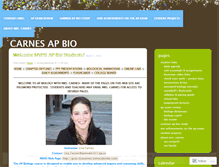 Tablet Screenshot of carnesapbiology.wordpress.com