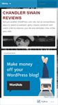 Mobile Screenshot of chandlerswainreviews.wordpress.com