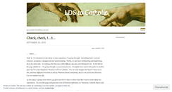 Desktop Screenshot of lds2catholic.wordpress.com