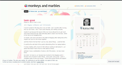 Desktop Screenshot of monkeysandmarbles.wordpress.com