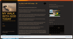 Desktop Screenshot of mywalktoday.wordpress.com