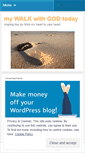 Mobile Screenshot of mywalktoday.wordpress.com