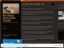 Tablet Screenshot of mywalktoday.wordpress.com