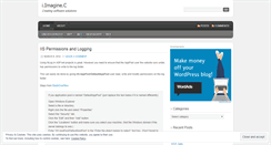 Desktop Screenshot of iimaginec.wordpress.com