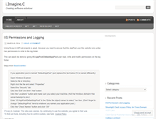 Tablet Screenshot of iimaginec.wordpress.com