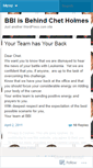 Mobile Screenshot of insupportofchetholmes.wordpress.com