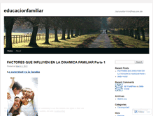 Tablet Screenshot of educacionfamiliar.wordpress.com