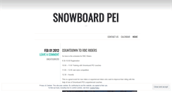 Desktop Screenshot of peisnowboard.wordpress.com